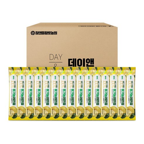 참앤들황토농원 데이앤 유기농 100% 레몬즙 50포 [벌크포장], 50개, 20g
