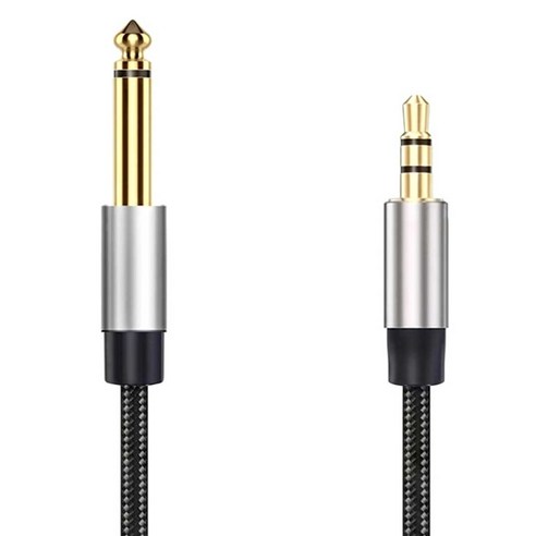 에이젠 3.5mm to 6.35mm AUX 오디오 변환 케이블