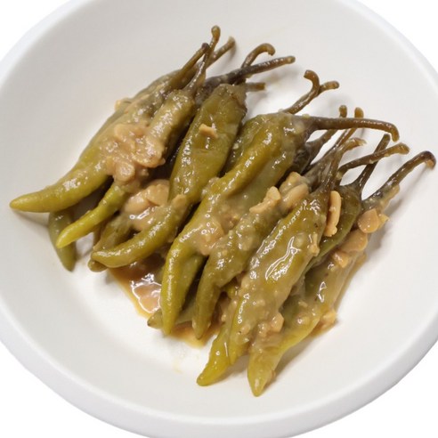 여우마을 수제반찬 촌스러운 된장고추무침 고추장아찌, 1개, 500g