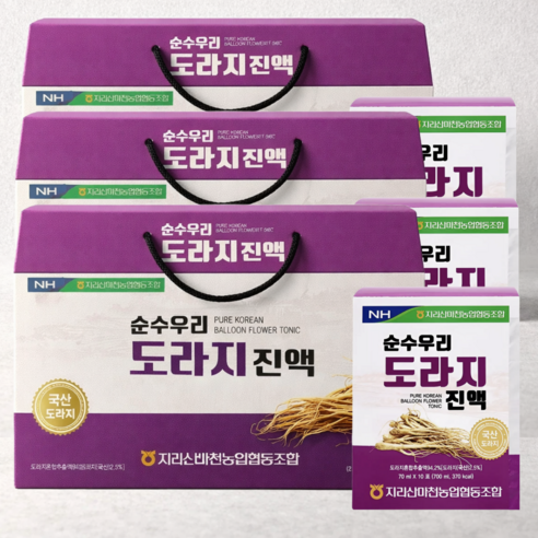 HnF 농협 순수우리 도라지진액 국내산 식약처인증 HACCP, 70ml, 90세트