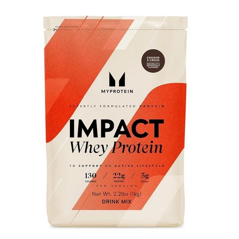 192955 Myprotein Impact 마이프로틴 임팩트 유청 단백질 파우더 쉐이크 / 초콜릿 BCAA, 1kg, 1개