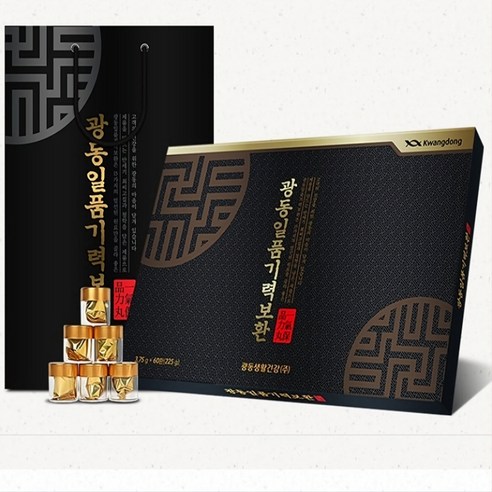 광동 일품 기력보환 30환 60환 1세트 골드 부모님 건강 설날 추석 명절 선물 세트 생력 녹용 홍삼 녹용단 광동생활건강 기력환 선물용 쇼핑백 헬스케어
