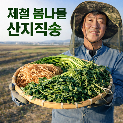 국내산 데친 세발나물 400g 1kg