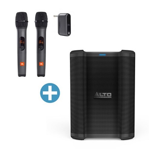 ALTO BUSKER+JBL AS3 무선마이크 세트+AS3 전용 블루투스스피커 충전식 앰프내장 스피커 버스킹 전용