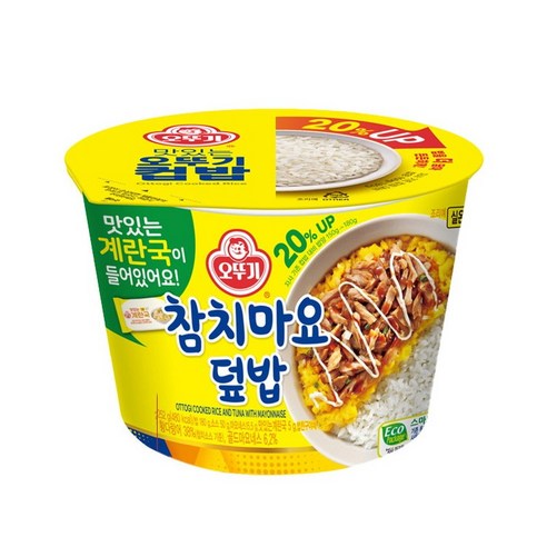 오뚜기 컵밥 참치마요덮밥 (+계란국이 추가되었어요!), 252g, 10개