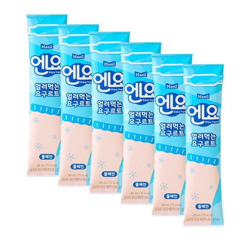 매일유업 엔요 얼려먹는 요구르트 85ml 6개