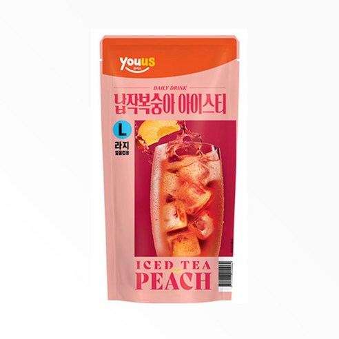 유어스 납작복숭아 아이스티 340ml x 6개