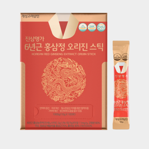 진삼명가 6년근 고려홍삼정정 오리진스틱 100포/건강기능식품