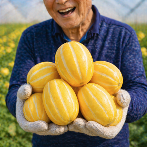 [고당도선별품] 당일새벽수확 성주 꿀참외 산지선별 정품, 1개, 가정용로얄과 1.5kg