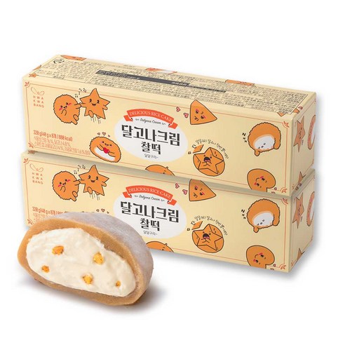 [화과방] 달고나 크림찰떡, 2세트, 320g