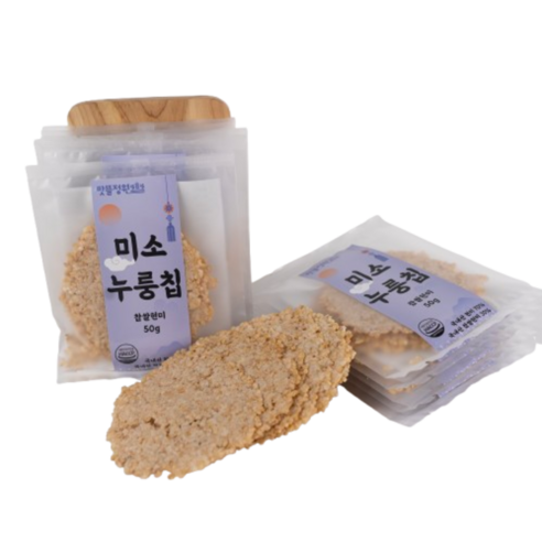 맛뜰정원 찹쌀현미 미소누룽칩 수제 누룽지칩 포만감 높은 다이어트 건강 간식, 10개, 50g
