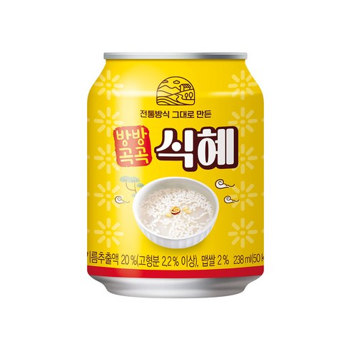 방방곡곡 식혜 238ml x 24캔, 24개, 238ml