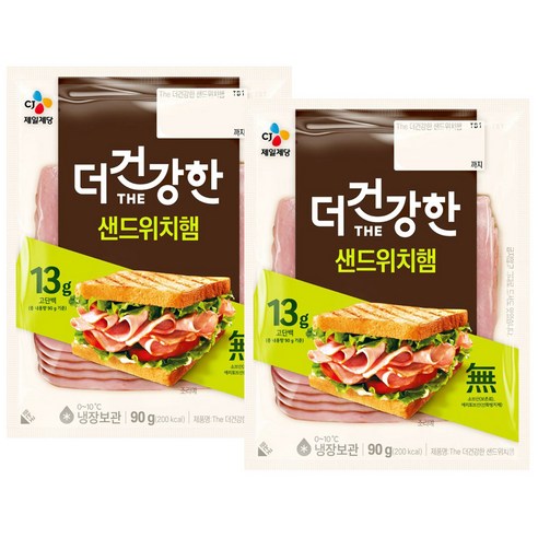 CJ 더건강한 샌드위치햄(생식용) 90g, 90g, 2개