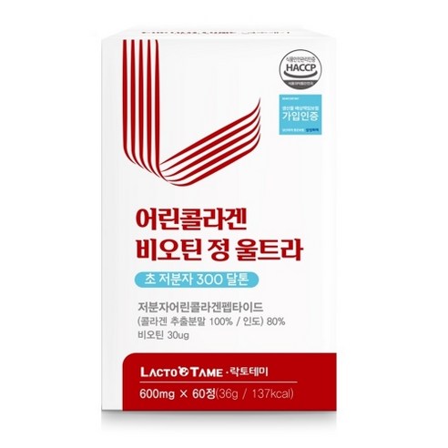 락토테미 어린콜라겐 비오틴 정 울트라 60정, 3개, 60정