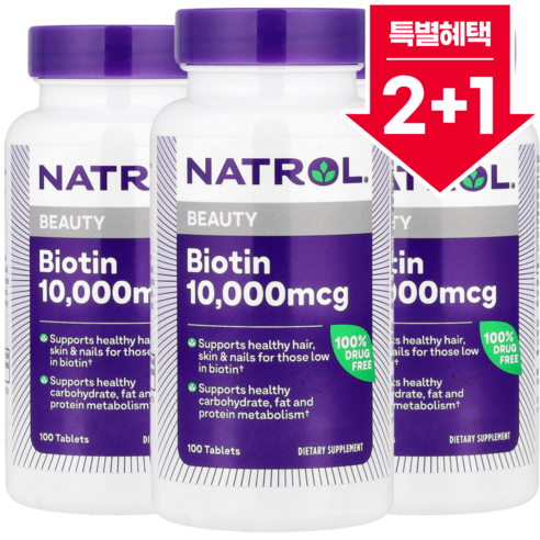 나트롤 비오틴 1,000mcg 100정