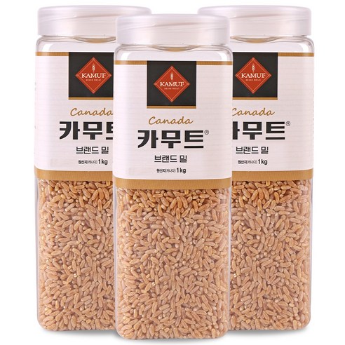 정품 카무트 쌀 고대곡물 호라산 브랜드 밀 1kg x 3개, 1kg, 3개