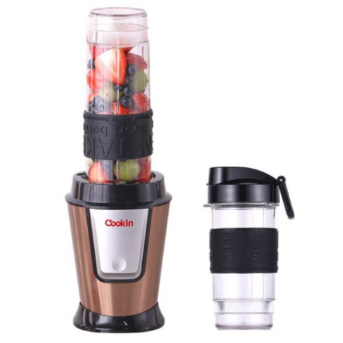 쿠킨 트라이탄 고속 파워 믹서기 텀블러 KEM-KD930CP 570ml + 400ml 골드