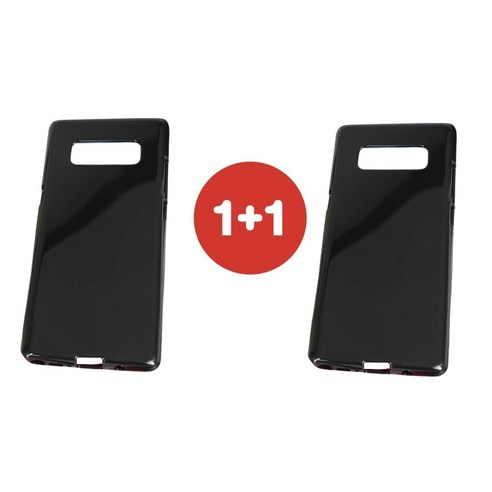 갤럭시 와이드7 케이스 SM-M156S 원플러스원 (블랙 유광 고광택) TPU 실리콘 슬림 젤리