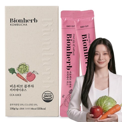 당0g 맛있는 콤부차 CCA 쥬스 19종 유산균 비타민C 비온허브