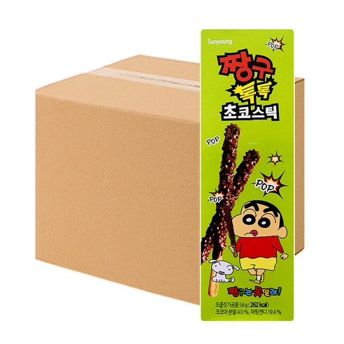 짱구 톡톡 초코스틱 (54g x 32개) 1box, 54g, 32개