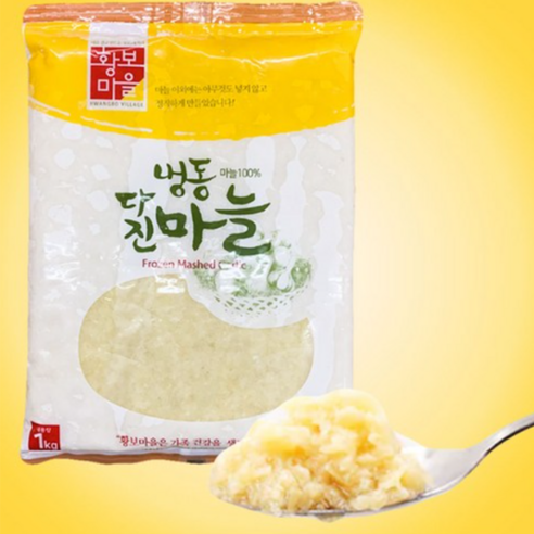 황보마을 냉동 다진마늘 1kg, 1kg, 5개
