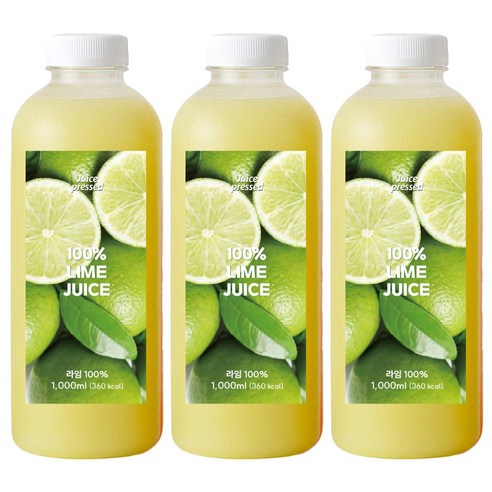 JUICE PRESSED 비가열 프리미엄 HPP 100% 과육이 살아있는 라임 주스  라임즙