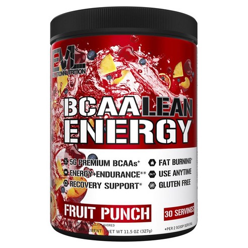 EVLUTION Nutrition BCAA 린 에너지 프루트 펀치
