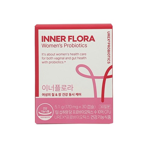 유한건강생활 이너플로라 UREX 프로바이오틱스 유산균