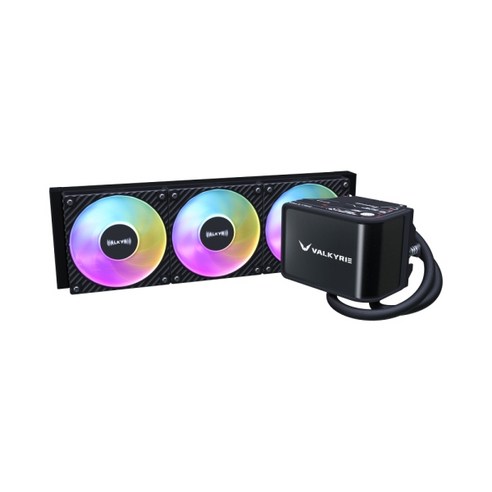 발키리 발키리 N360 AMOLED ARGB (블랙) 듀얼볼베어링 곡면LED 2K해상도  어항케이스 최적의 CPU쿨러