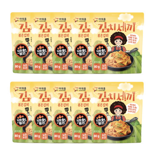 아워홈 김치세끼 볶은김치 80g, 80g, 20개