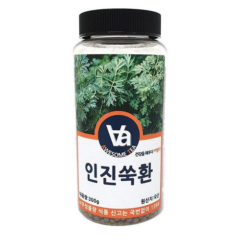 어썸티 국산 인진쑥환, 300g, 2개