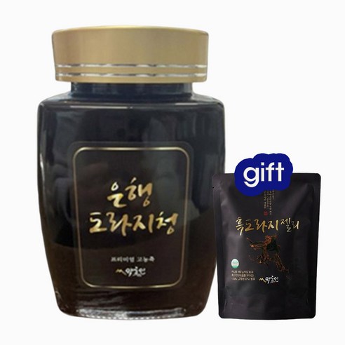 약초인 약초인 은행도라지청1kg +흑도라지 젤리/ 국산도라지 국산은행 도라지청 혈액순환 목건강 기관지건강