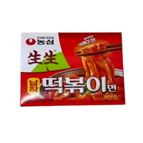 농심 생생 납작 떡볶이면