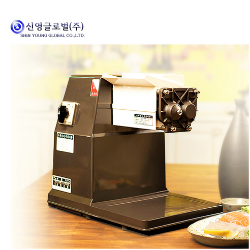 신영 세절기 SY-9403/생선 회 오징어 아나고 오리로스 생강 절단기/절단사이즈 선택