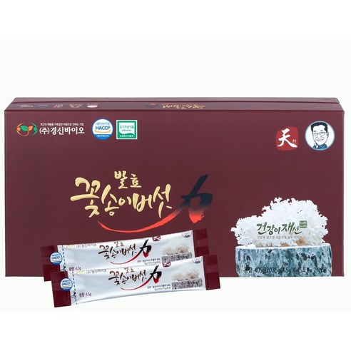 경신바이오 꽃송이 현미 발효 꽃송이버섯 효소 가루 분말 천 스틱형, 180개, 405g, 4.5g
