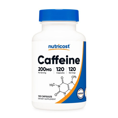 뉴트리코스트 카페인 캡슐 200mg 120정 1병, 120회분, 1개