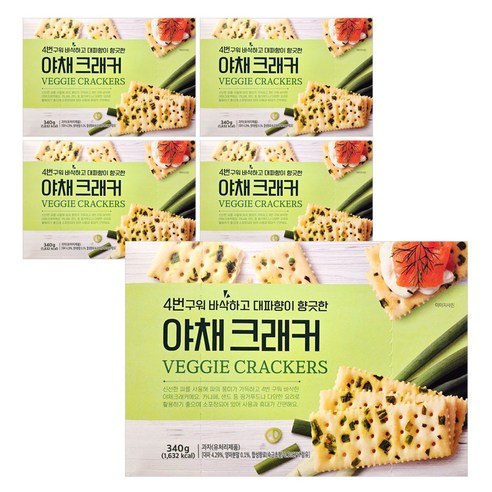 푸지안 대파향 야채 크래커 340g x5개