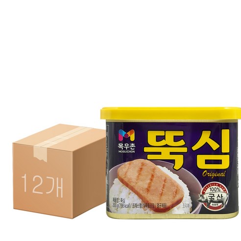 목우촌 뚝심 오리지널 300g, 300g, 12개