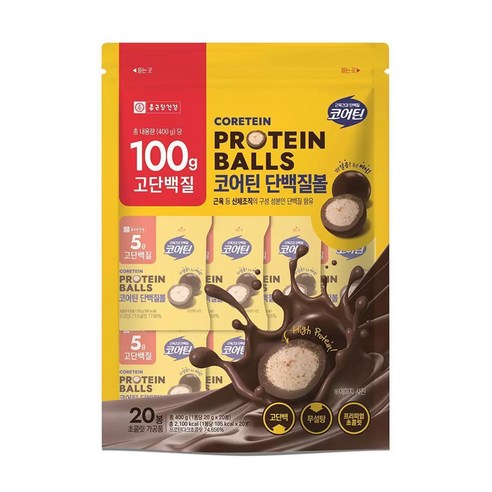 코어틴 단백질볼 20g x 20pk