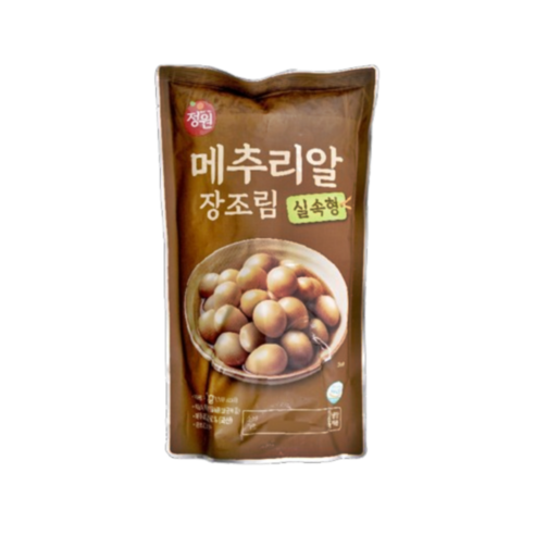 바이오푸드몰_정원식품 실속형 메추리알 장조림, 1kg, 3개