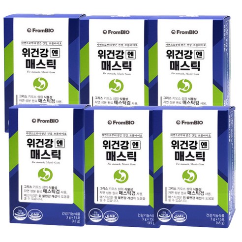 위건강엔 매스틱 3g 15포 3개월분 위에좋은 영양제 건강기능식품