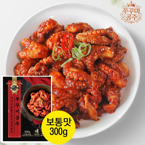 쭈꾸미공주300g보통맛 유통과정축소 실속과품격을담은 양념쭈꾸미볶음 집들이 매운요리 해물볶음