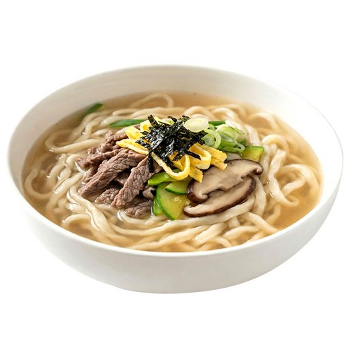 누들정 생칼국수 밀키트 2인분 (양지육수), 4개, 400g