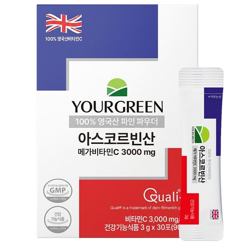 유어그린 비타민C 3000mg 아스코르빈산, 360개, 3g