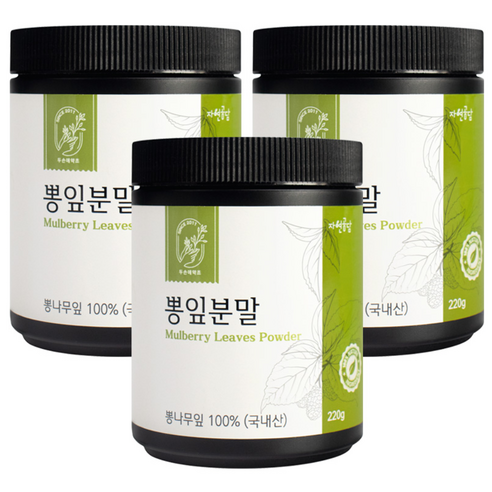 두손애약초 뽕잎분말, 3개, 220g
