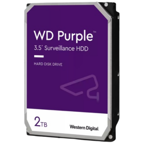 공식판매점 WD 퍼플 CCTV전용 하드디스크, 2TB, WD퍼플 2테라 - WD23PURZ
