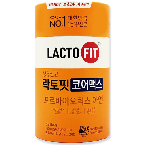 락토핏 생유산균 코어맥스 종근당건강 2g x 60포, 120g, 1개