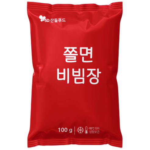 [산들푸드] 새콤달콤 쫄면 양념 비빔장, 25개, 100ml