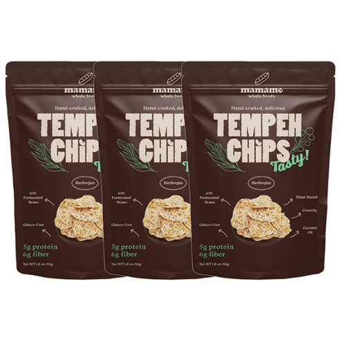 마마메 템페 칩스 바베큐 50g x 3개, 50g, 3개