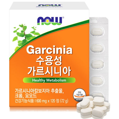 나우푸드 수용성 가르시니아, 120정, 1개